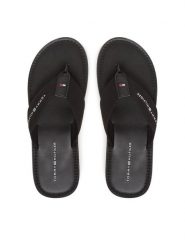 Tommy Hilfiger Japonki FM0FM05442 Czarny. Czarne japonki Tommy Hilfiger, bez wzorów, z materiału. Za 199.99 zł.