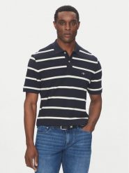 Gant Polo 2014022 Granatowy Regular Fit. Niebieskie koszulki polo GANT, m, bez wzorów, z bawełny, bez kołnierzyka, bez ramiączek. Za 279.99 zł.