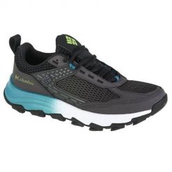 Buty trekkingowe męskie Columbia Hatana Breathe. Czarne trekkingi Columbia, bez wzorów, z materiału, bez zapięcia. Za 506.00 zł.