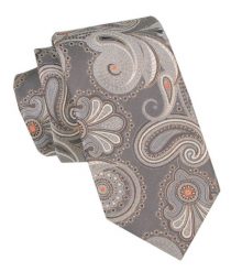 Krawat Męski - Alties - Odcienie Beżów, Motyw w Duże Kwiaty. Krawaty i muchy Alties, bez wzorów, z tkaniny. Za 49.00 zł.