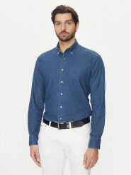 Michael Kors Koszula jeansowa MD0MD91441 Granatowy Slim Fit. Niebieskie koszule Michael Kors, m, bez wzorów, z bawełny, bez kołnierzyka, bez ramiączek. Za 449.99 zł.
