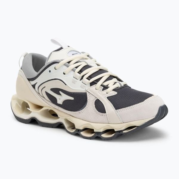 Buty Mizuno Wave Prophecy Βeta 2 dark shadow/white/snow white. Szare buty do biegania Mizuno, bez wzorów, bez zapięcia, do biegania, mizuno wave. Za 879.99 zł.