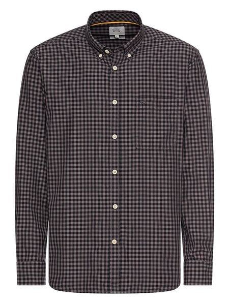 Camel Active Koszula - Regular fit - w kolorze fioletowo-czarnym rozmiar: XL. Różowe koszule Camel Active, xl, bez wzorów, z bawełny, bez kołnierzyka, bez ramiączek. Za 148.26 zł.