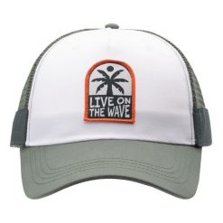 Męska Czapka Z Daszkiem Mayle. Białe czapki z daszkiem AQUAWAVE, bez wzorów. Za 60.99 zł.