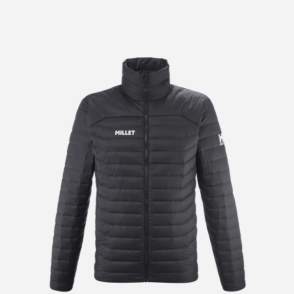 Kurtka puchowa męska MILLET Evole Light 700 Jkt M. Czarne odzież kompresyjna Millet, l, bez wzorów, z materiału, outdoorowe. Za 996.75 zł.