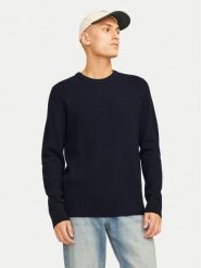Jack&Jones Sweter Perfect 12257771 Granatowy Regular Fit. Niebieskie swetry rozpinane Jack&Jones, m, bez wzorów, z bawełny, bez kołnierzyka, bez ramiączek. Za 119.99 zł.
