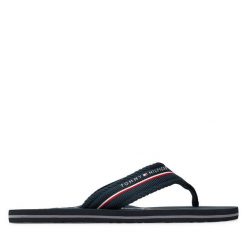 Japonki Tommy Hilfiger. Niebieskie japonki Tommy Hilfiger, bez wzorów. Za 149.99 zł.