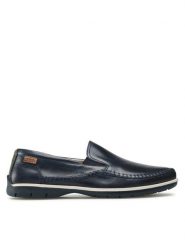 Pikolinos Półbuty M9A-3111 Granatowy. Niebieskie eleganckie półbuty Pikolinos, bez wzorów, ze skóry, bez obcasa, bez zapięcia. Za 409.99 zł.