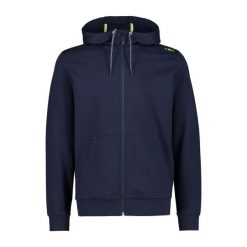Bluza z kapturem zapinana na zamek błyskawiczny CMP. Niebieskie bluzy z kapturem CMP, bez wzorów, z kapturem. Za 297.20 zł.