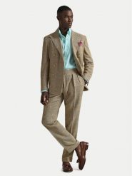 Polo Ralph Lauren Koszula 710968915501 Turkusowy Regular Fit. Niebieskie koszule Polo Ralph Lauren, l, bez wzorów, ze lnu, bez kołnierzyka, bez ramiączek. Za 779.99 zł.