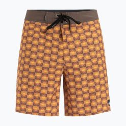 Szorty kąpielowe męskie Quiksilver Surfsilk Straight Leg 18". Brązowe kąpielówki Quiksilver, m, bez wzorów. Za 259.99 zł.