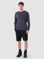 4F Spodenki trekkingowe 4Way Stretch męskie - czarne M. Czarne szorty 4F, m, bez wzorów, z elastanu. Za 169.99 zł.
