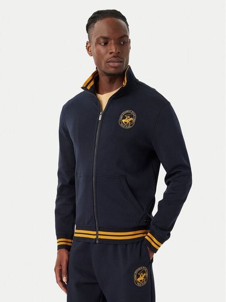 Beverly Hills Polo Club Bluza M6531 Granatowy Regular Fit. Niebieskie bluzy Beverly Hills Polo Club, m, bez wzorów, z bawełny, bez kaptura. Za 201.99 zł.