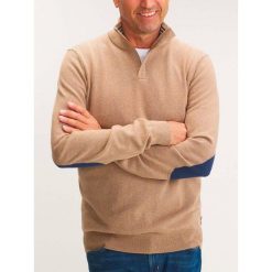 Sweter Męski TBS Malikcam. Brązowe swetry nierozpinane Tbs, na zimę, m, bez wzorów, bez kołnierzyka, bez ramiączek. Za 289.45 zł.