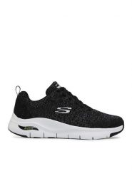 Skechers Sneakersy Paradyme 232041/BKW Czarny. Czarne buty sportowe casual Skechers, bez wzorów, z materiału, bez zapięcia. Za 293.99 zł.