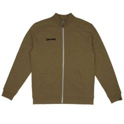 Bluza pełny zamek błyskawiczny Spalding Flow. Zielone bluzy Spalding, bez wzorów, bez kaptura. W wyprzedaży za 234.55 zł.