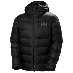 Kurtka puchowa Helly Hansen Odin Polar. Czarne kurtki Helly Hansen, m, bez wzorów, z polaru, bez kaptura. Za 1,897.50 zł.