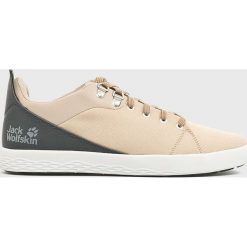 Jack Wolfskin - Buty Auckland Ride Low. Brązowe buty sportowe casual Jack Wolfskin, bez wzorów, z materiału, bez zapięcia. W wyprzedaży za 239.90 zł.