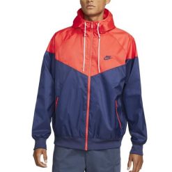 Kurtka Windrunner Rozmiar M Niebieski - DA0001-410. Czerwone kurtki Nike, m, bez wzorów, z materiału, bez kaptura. Za 396.25 zł.