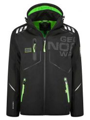 Geographical Norway Kurtka softshellowa "Robin" w kolorze czarnym rozmiar: M. Czarne kurtki outdoor i hardshell Geographical Norway, m, z aplikacjami, bez kaptura. Za 245.96 zł.