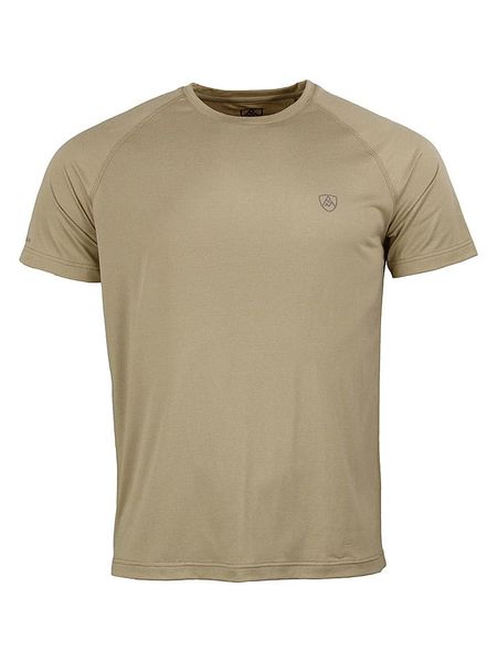 Peak Mountain Koszulka funkcyjna "Cazoka" w kolorze szarobrązowym rozmiar: XL. Brązowe t-shirty sportowe Peak Mountain, bez wzorów, z materiału, bez ramiączek, outdoorowe. Za 83.42 zł.