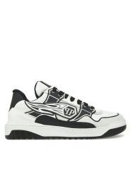 PHILIPP PLEIN Sneakersy SAES MSC4017 PLE010N0102 Biały. Białe buty sportowe casual Philipp Plein, bez wzorów, ze skóry, bez zapięcia. Za 2,129.00 zł.