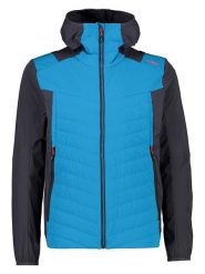 CMP Kurtka hybrydowa w kolorze turkusowo-czarnym rozmiar: 56. Czarne kurtki outdoor i hardshell CMP, s, bez wzorów, z materiału, bez kaptura. Za 267.69 zł.