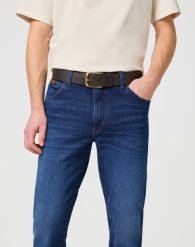MESKI PASEK WRANGLER BELT BROWN 112352679. Brązowe paski Wrangler, bez wzorów. Za 99.99 zł.