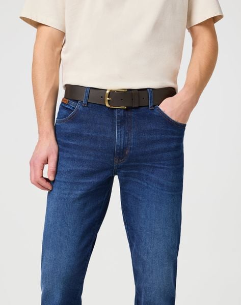 MESKI PASEK WRANGLER BELT BROWN 112352679. Brązowe paski Wrangler, bez wzorów. Za 99.99 zł.