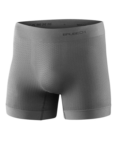 Bokserki do biegania Base Layer Ultra Light 3D Męskie. Szare bokserki Brubeck, m, bez wzorów, z dzianiny. Za 53.49 zł.