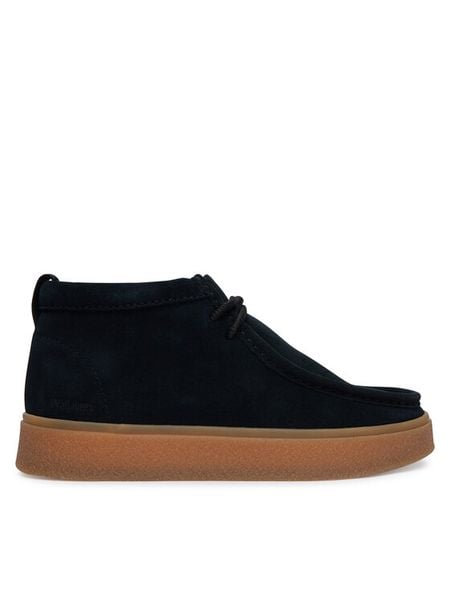 Clarks Trzewiki Boxbee WallaBT 26328017 Czarny. Czarne botki sznurowane Clarks, bez wzorów, ze skóry, bez obcasa, bez zapięcia. Za 519.99 zł.