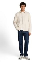Tom Tailor Denim koszula typu overshirt Mężczyźni Regular Fit Bawełna (100%) biały, S. Białe koszule TOM TAILOR DENIM, m, bez wzorów, z bawełny, bez kołnierzyka, bez ramiączek. Za 299.95 zł.
