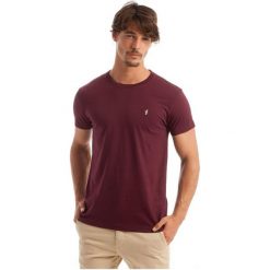 Polo Club C.H.A T-Shirt Męski Xxl Burgundowy. Koszulki polo marki Polo Club C.H..A. W wyprzedaży za 109.00 zł.
