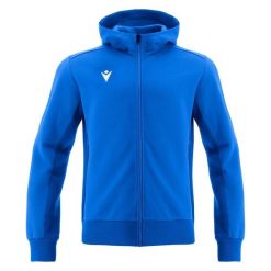 Bluza z kapturem z pełnym zamkiem błyskawicznym Macron Trumpet. Niebieskie bluzy z kapturem Macron, xl, bez wzorów, z gumy, z kapturem. Za 363.80 zł.