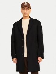 Jack&Jones Płaszcz wełniany Harris 12263845 Czarny Regular Fit. Czarne płaszcze Jack&Jones, na zimę, m, bez wzorów, z syntetyku, bez kaptura. Za 599.99 zł.