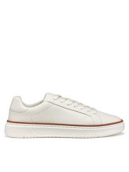 Geox Sneakersy U Zackerty U46HPA 00046 C1000 Biały. Białe buty sportowe casual Geox, bez wzorów, ze skóry, bez zapięcia. Za 399.99 zł.