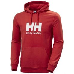 Bluza sportowa męska Helly Hansen Logo Hoodie M. Czerwone bluzy z kapturem Helly Hansen, m, bez wzorów, z kapturem. Za 381.20 zł.
