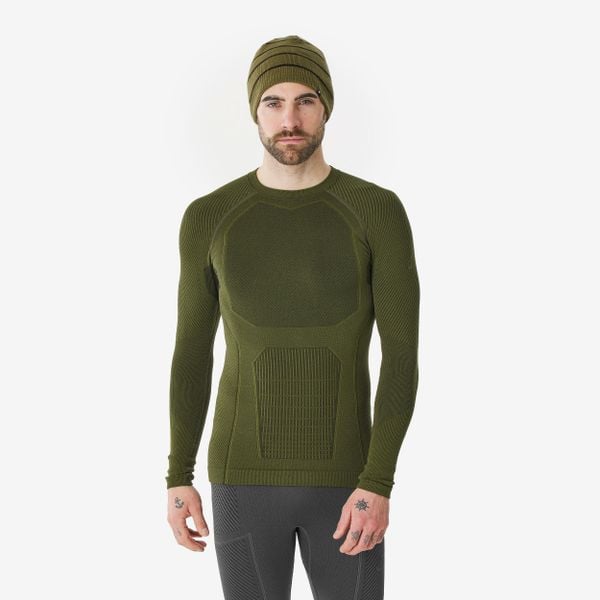 Koszulka termoaktywna narciarska męska Quechua BL 900 tech. Brązowe bielizna termoaktywna WED'ZE, m, bez wzorów, z elastanu, bez ramiączek, narciarskie. Za 179.99 zł.