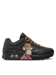 Skechers Sneakersy Uno-Dr. Bombay 251014/BBK Czarny. Czarne buty sportowe casual Skechers, bez wzorów, ze skóry, bez zapięcia. Za 299.99 zł.
