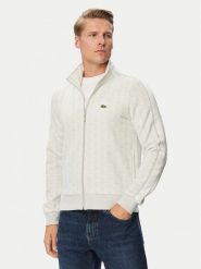 Lacoste Bluza SH1368 Kremowy Regular Fit. Białe bluzy LACOSTE, m, bez wzorów, z syntetyku, bez kaptura. Za 839.99 zł.