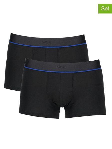 Skiny Bokserki (2 pary) w kolorze czarnym rozmiar: M. Czarne bokserki Skiny, m, bez wzorów. Za 68.95 zł.