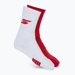 Skarpety męskie SKECHERS Select Terry Crew 2. Czerwone skarpety Skechers, bez wzorów, z bawełny. Za 119.99 zł.