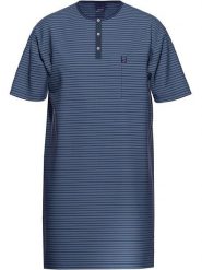 Ammann Koszula nocna w kolorze granatowym rozmiar: 54. Niebieskie koszule Ammann, bez wzorów, z bawełny, bez kołnierzyka, bez ramiączek. Za 131.43 zł.