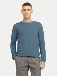 Jack&Jones Sweter Globe 12258139 Niebieski Regular Fit. Niebieskie swetry rozpinane Jack&Jones, m, bez wzorów, z bawełny, bez kołnierzyka, bez ramiączek. Za 89.99 zł.