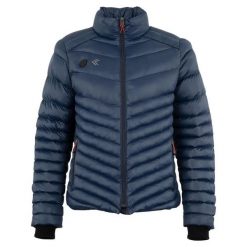 Kurtka puchowa Whis Coach. Niebieskie kurtki WHIS, na zimę, s, z aplikacjami, z gumy, bez kaptura. Za 1,167.00 zł.