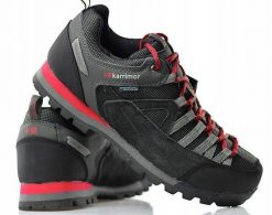 Buty trekkingowe męskie Karrimor Spike Low 3 K950. Czarne buty turystyczne Karrimor, bez wzorów, z materiału, bez zapięcia, trekkingowe. Za 411.60 zł.