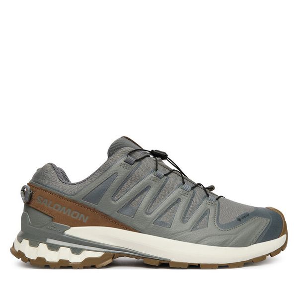 Trekkingi Salomon. Szare buty trekkingowe Salomon, bez wzorów, bez zapięcia. Za 729.99 zł.
