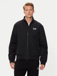 EA7 Emporio Armani Kurtka bomber 8NPB20 PNFZZ 1200 Czarny Regular Fit. Czarne kurtki EA7 Emporio Armani, m, bez wzorów, z syntetyku, bez kaptura. Za 459.99 zł.