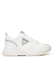 Guess Sneakersy FMFHEL ELE12 Biały. Białe buty sportowe casual Guess, z aplikacjami, ze skóry, bez zapięcia. Za 544.99 zł.