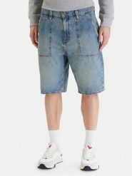 Guess Jeans Jeansy M6GD00 D5M5S Niebieski Relaxed Fit. Niebieskie szorty Guess Jeans, m, z aplikacjami, z bawełny. Za 379.99 zł.